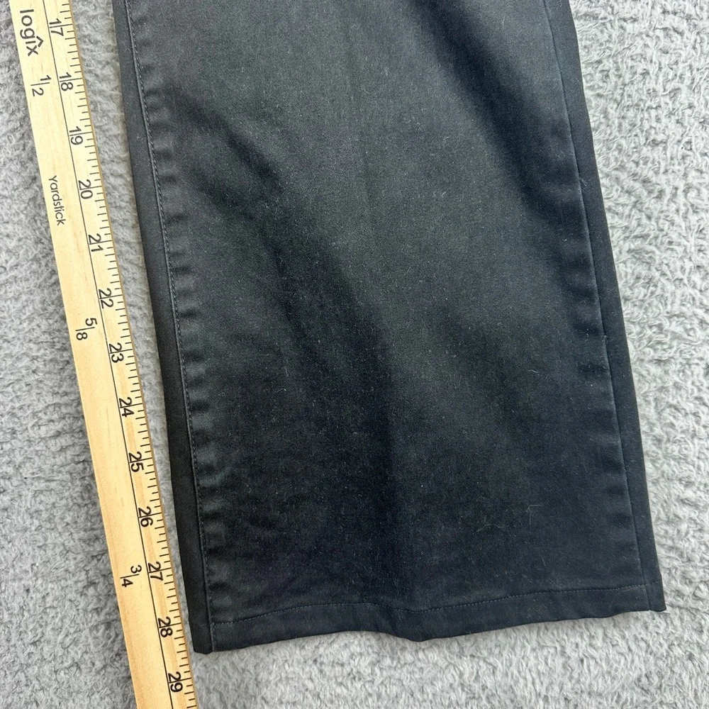 Polo Ralph Lauren Vintage 750 Bootcut Pants Men 33x32 (Fits 33x29) Black Stretch